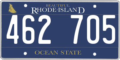 RI license plate 462705