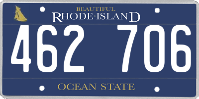 RI license plate 462706