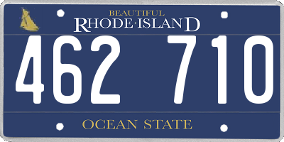 RI license plate 462710