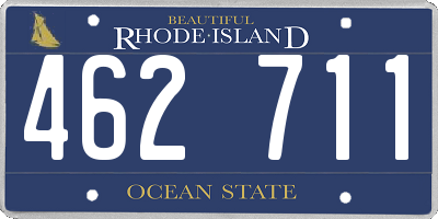 RI license plate 462711