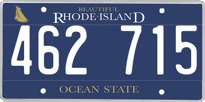 RI license plate 462715