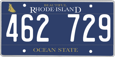 RI license plate 462729