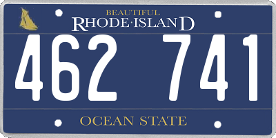 RI license plate 462741