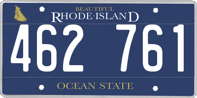 RI license plate 462761