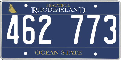 RI license plate 462773