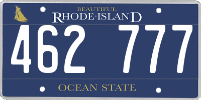RI license plate 462777