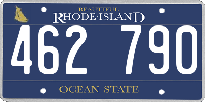 RI license plate 462790