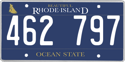 RI license plate 462797