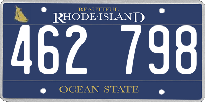 RI license plate 462798