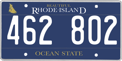 RI license plate 462802