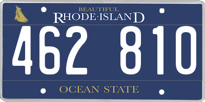 RI license plate 462810