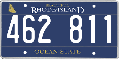 RI license plate 462811