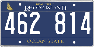 RI license plate 462814