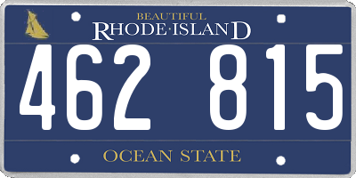 RI license plate 462815