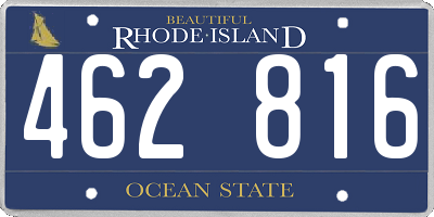 RI license plate 462816
