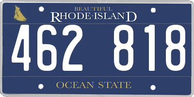 RI license plate 462818