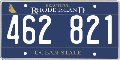 RI license plate 462821