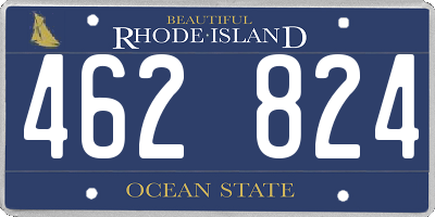 RI license plate 462824