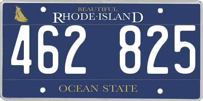 RI license plate 462825