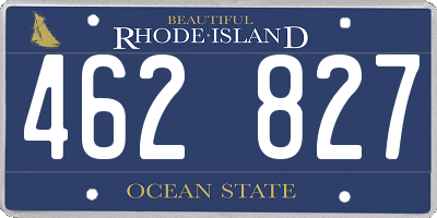 RI license plate 462827