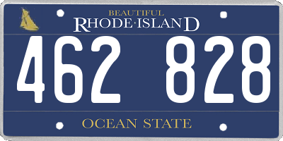 RI license plate 462828