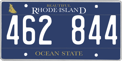 RI license plate 462844