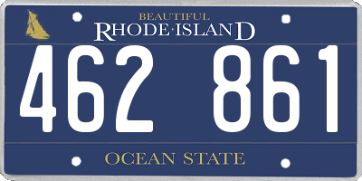 RI license plate 462861