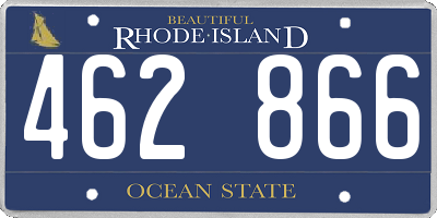 RI license plate 462866