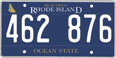 RI license plate 462876