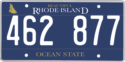 RI license plate 462877