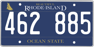 RI license plate 462885