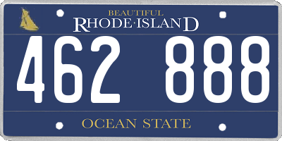 RI license plate 462888