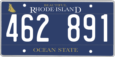 RI license plate 462891