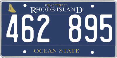 RI license plate 462895