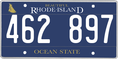 RI license plate 462897