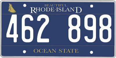 RI license plate 462898
