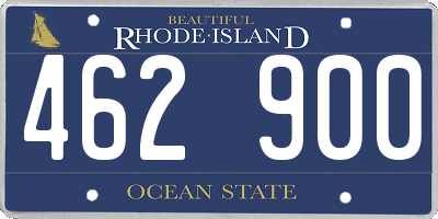 RI license plate 462900