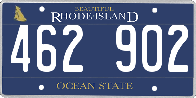 RI license plate 462902