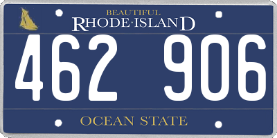 RI license plate 462906