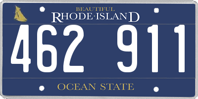 RI license plate 462911