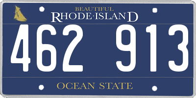 RI license plate 462913