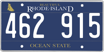 RI license plate 462915