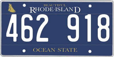 RI license plate 462918
