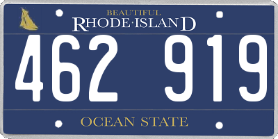 RI license plate 462919