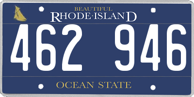 RI license plate 462946
