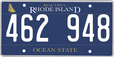 RI license plate 462948