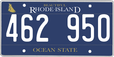 RI license plate 462950