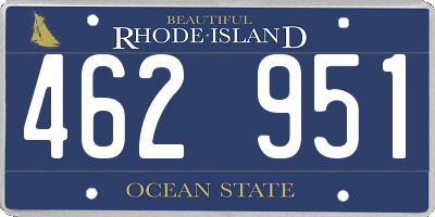 RI license plate 462951