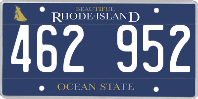 RI license plate 462952