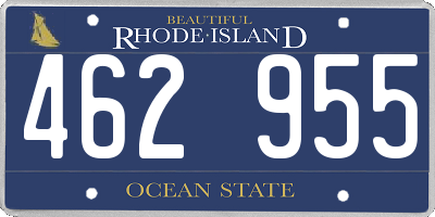 RI license plate 462955